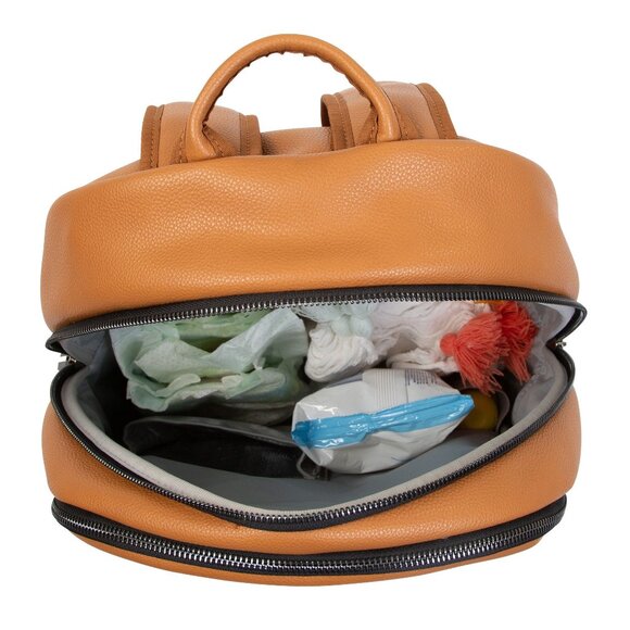 BACKPACK LEATHERLOOK BROWN by CHILDHOME (UNISEX). BNIB. - Picture 5 of 7